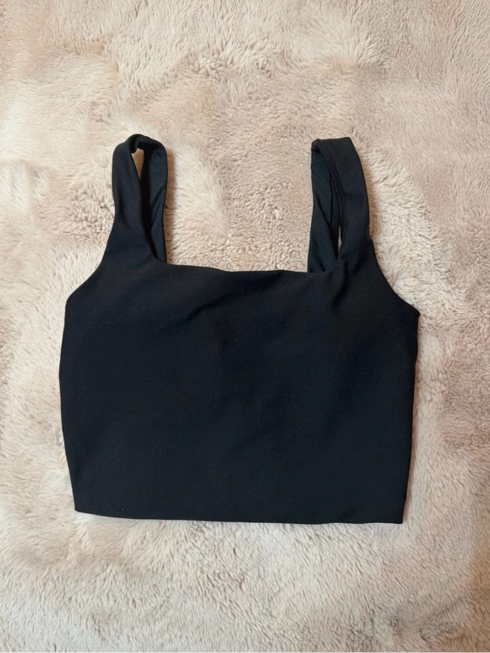 Everyday Black Square-Neck Sports Bralette